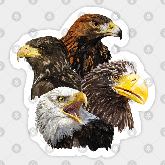 Birds of prey Sticker by obscurite